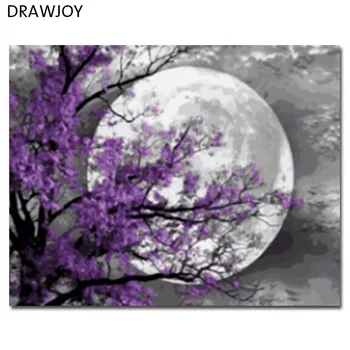 

DRAWJOY Framed Landscape Picture DIY Oil Painting By Numbers Painting&Calligraphy Home Decor Wall Art GX21587 40x50cm
