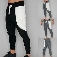 Новинка, Мужские штаны для бега с несколькими карманами, мужские хлопковые цветные штаны, уличная одежда, штаны для фитнеса, свободные спортивные штаны на шнурке