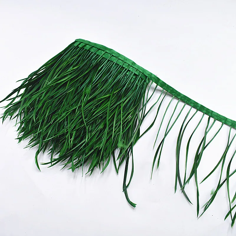 Grass Green Для детей возрастом от 5 до 10 м один Цвет тонкие мягкие украшение из гусиных перьев мыть 15-20 см diy Перья для изготовления ювелирных изделий, свадебные украшения - Цвет: Grass Green