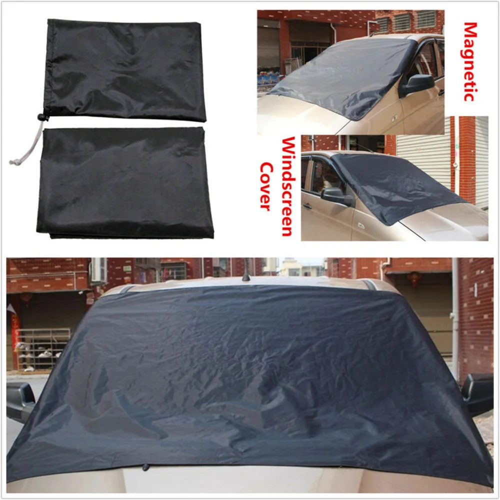Лобовое стекло автомобиля Защита от солнца снег мороз замораживание Магнитный защитный чехол водонепроницаемый снег защитный чехол