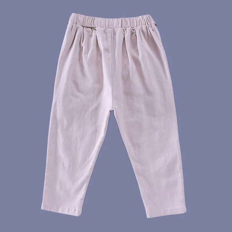 Girls new cotton casual woven pants net red tight pants fashion pants girls trend Korean version of wild