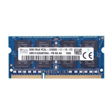 DDR3 8GB 12800 1600MHz 1,35 V ram память для ноутбука notebook 204-PIN SODIMM низкое напряжение Non-ECC двухканальный