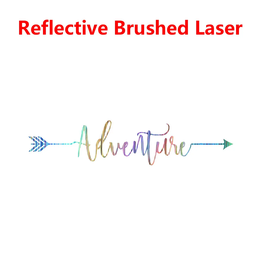 Fashion 126X28cm Adventure Frase Carbon Sticker Car Both Body Arrow Quote Stickers Decal Car Wrap Vinyl Film Car Accessories