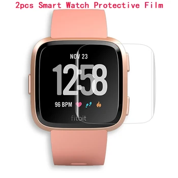 

2pc Clear Film Waterproof Glass Screen Protector for Fitbit Versa2 Smart Watch HD Screen Smart Watch Protective Cover Accessory
