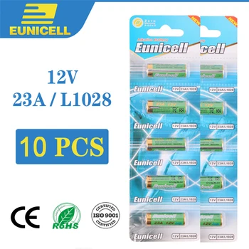 

10PCS 12V Small Battery 23A 21/23 A23 E23A MN21 MS21 V23GA L1028 Alkaline Dry Battery for Alarm Doorbell Car Remote Control etc