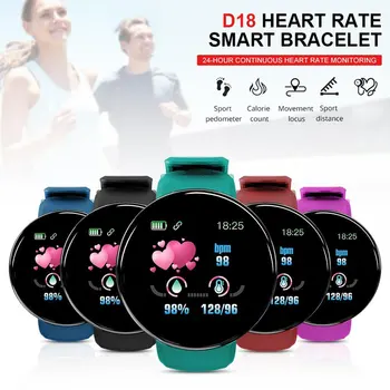 

D18 Smart Watch Men Fitness Tracker Ip67 Waterproof Blood Pressure Heart Rate Monitor Smartwatch Woman For Android IOS