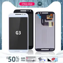 Дисплей для Motorola Moto G3 LCD XT1544 XT1543 xt1541 xt1550 в сборе с тачскрином 5.0" черный белый