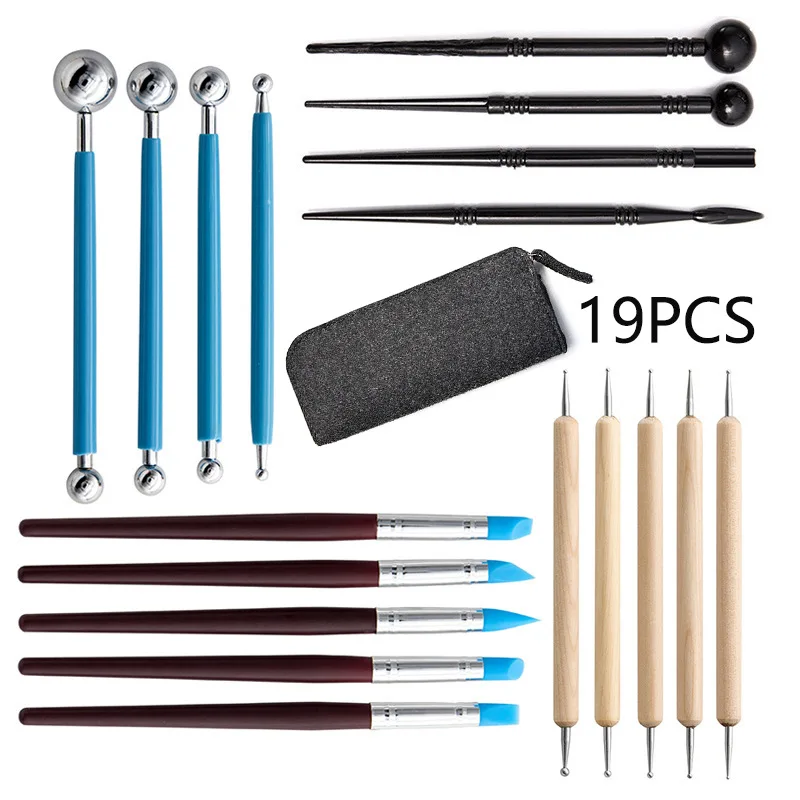 25pcs polymer clay tools Clay Sculpting Kit Sculpt Smoothing Wax Carving  Pottery Ceramic Shapers Modeling Carved Tool Perfect - AliExpress