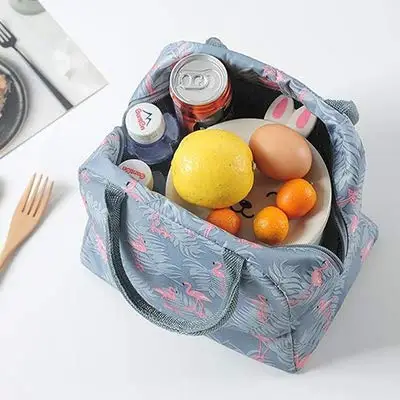 New Baby Food Milk Bottle Storage Insulation Bags Waterproof Oxford Flamingo Bag Lunch Bag Infant Kids Food Warmer Thermal Bag