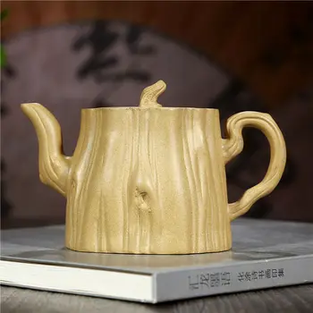 

5.5" China Yixing Zisha 280cc Duan Clay Handmade Gongfu Teapot Tree Stool Pot
