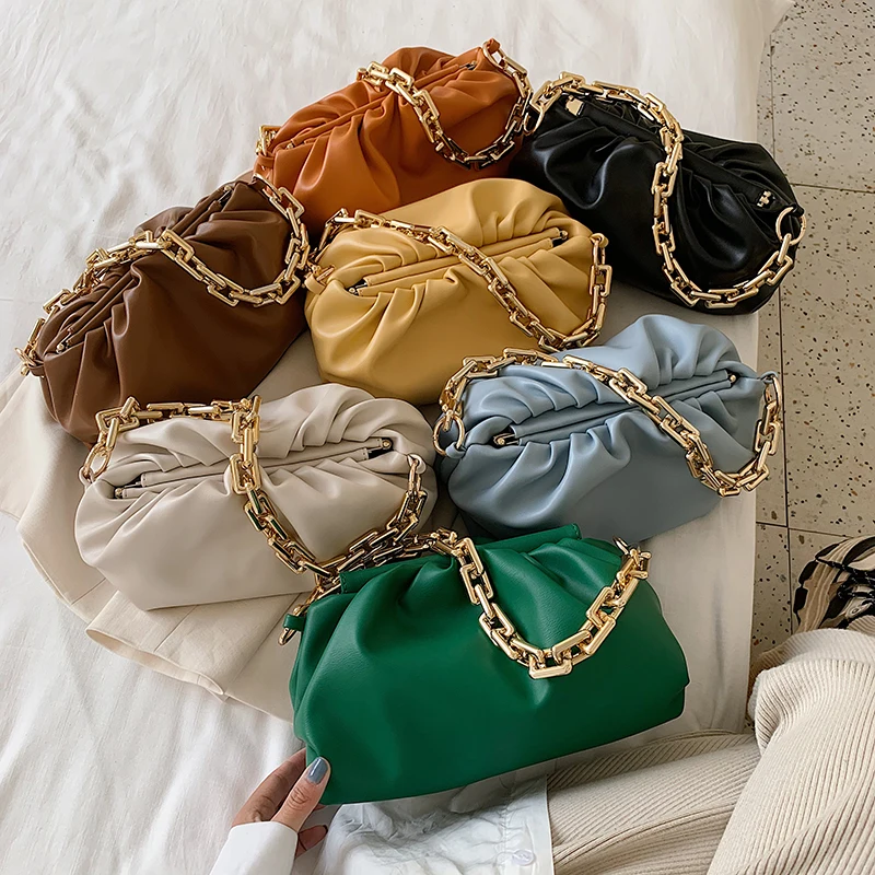 Lady Shoulder Bags PU Leather Tote For Women Summer Crossbody Bag Travel Chain Top-handle Handbags And Purses