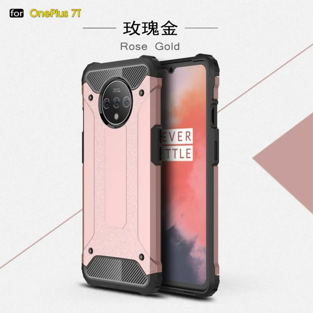 Чехол для Oneplus 7 T, противоударный Прочный жесткий защитный чехол для Oneplus 7 T, ТПУ силиконовый чехол-бампер для телефона Oneplus 7T