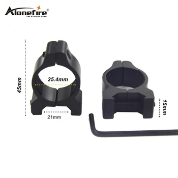 

ALONEFIRE M62 25mm Ring 21 Rail Low Dovetail Base Airsoft Rifle Shot gun Tactical lights Laser Sight Scope Clip Hunting Mounts