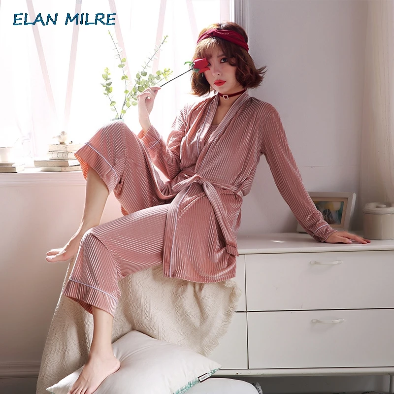 Пижамы для женщин Ночная одежда домашний костюм Рождественская Женская домашняя