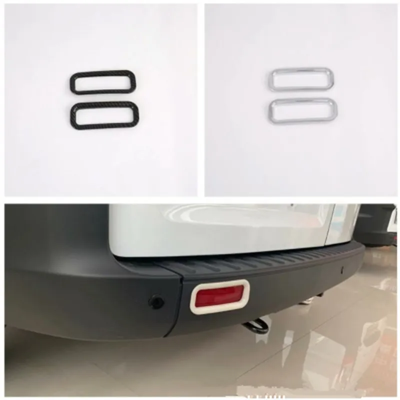 Misura Per Ford Transit 2017 Ford Tourneo Custom 2016 Fibra Di Carbonio Stile Abs Car Rear Fendinebbia Cover Trim Styling Sticker