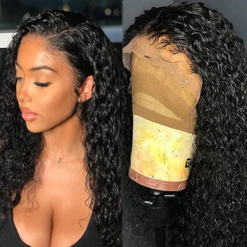 

Fureya Curly Wigs 360 Lace Frontal Human Hair Wigs For Black Women Pre Plucked 360 Frontal Remy Hair Lace Wigs With Baby Hair