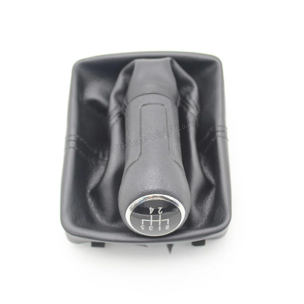 Для VW Polo 9N 9N2 GTI 2002 2003 2004 2005 2006 2007 2008 2009 2010 авто-Стайлинг 5 Скорость Шестерни рукоятка рычага переключения передач Gaitor кожаный