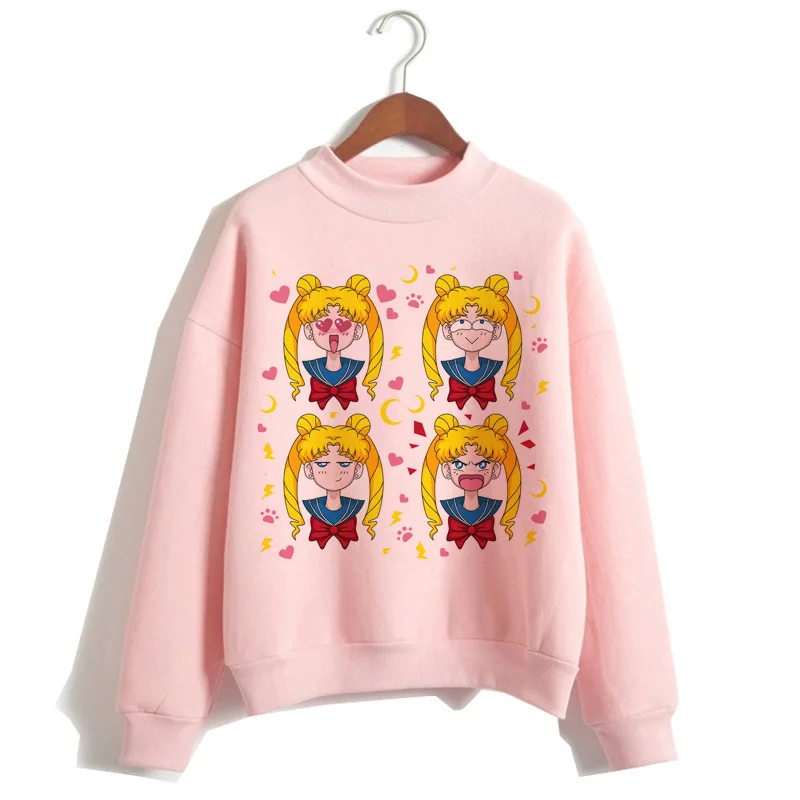 sailor moon cartoon women hoodie korean style Sweatshirt Oversized kawaii streetwear female Hoodies ulzzang harajuku Graphic