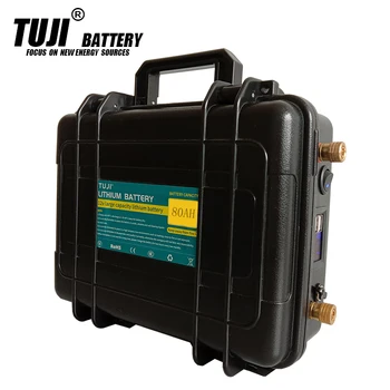

Rechargeable DC12V 80AH Lithium battery pack + Charger for backup power 12 cctv camera fishing lamp