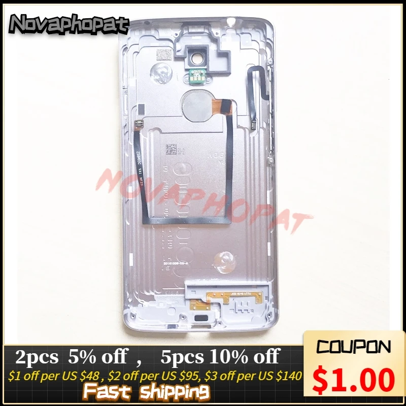 Novaphopat Back Cover For Zte Axon 7 Mini B17 Battery Door Housing Case With Side Button Fingerprint Flex Cable Camera Lens Mobile Phone Housings Frames Aliexpress