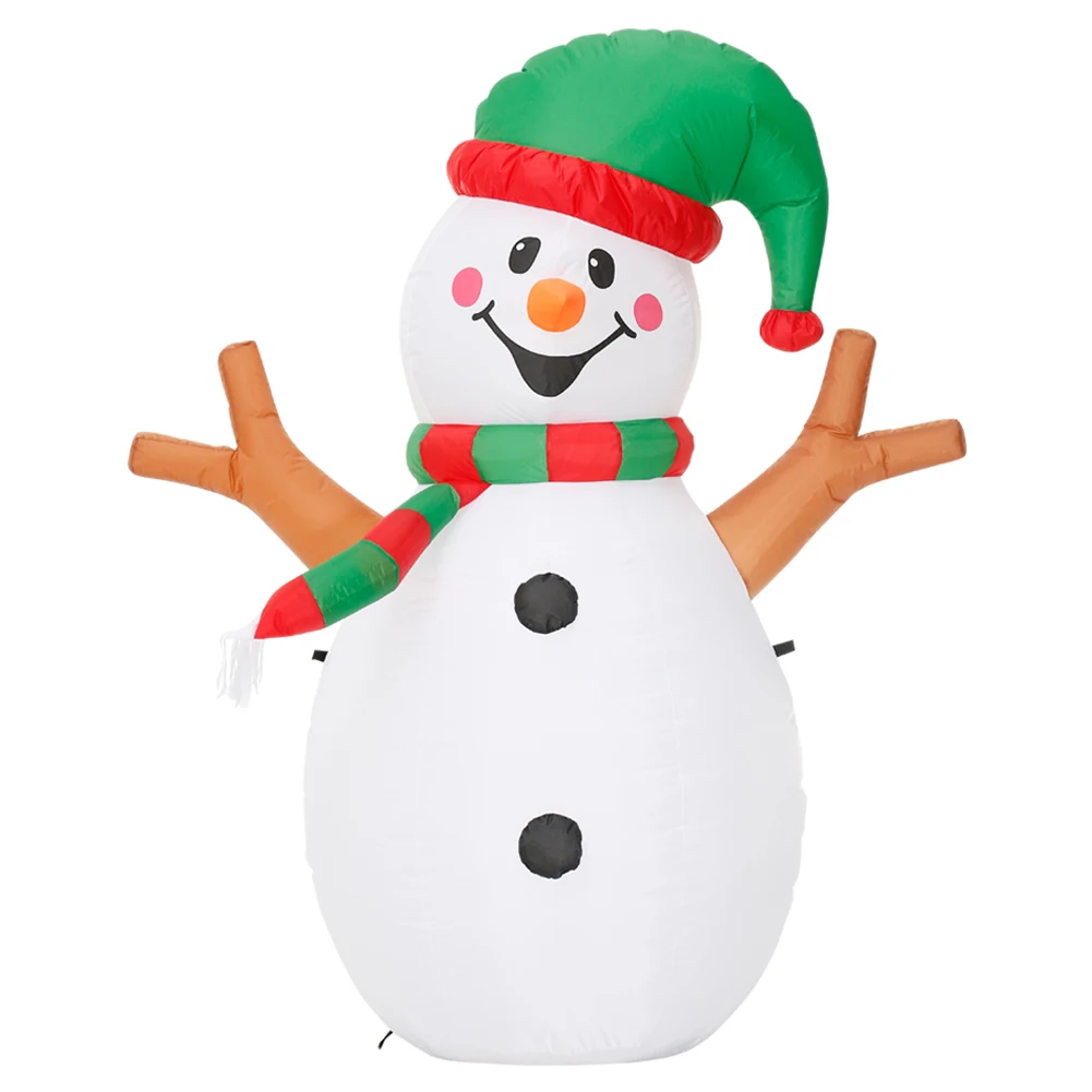 

150cm Inflatable Christmas Snowman Costume Jumpsuit Inflated Garment Snowman Decoration