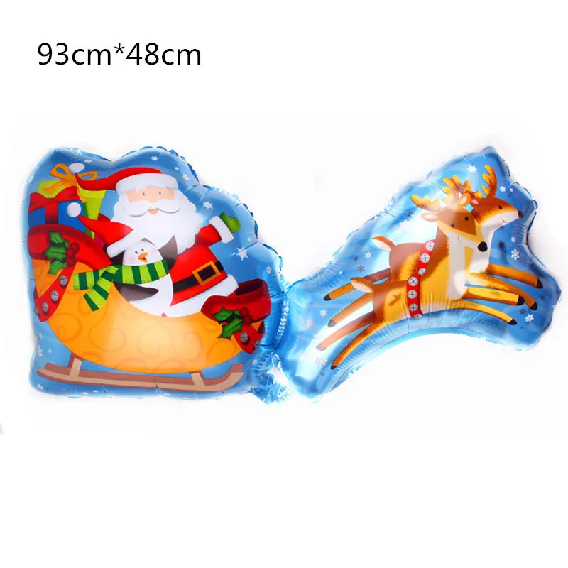 Рождественский запас фольги Воздушные шары мальчик Globos Рождественский воздушный шар в форме дерева украшения для рождественской вечеринки Navidad Подарочная коробка шар год
