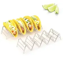 Волнообразный держатель из нержавеющей стали Taco стойка для показа хлеба торт контейнер для еды магазин еды дисплей еды