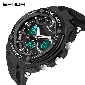 

SANDA Brand G Style Men Digital Watch Shock Military Sports Watches Fashion Waterproof Quartz Wristwatch Mens Relogio Masculino