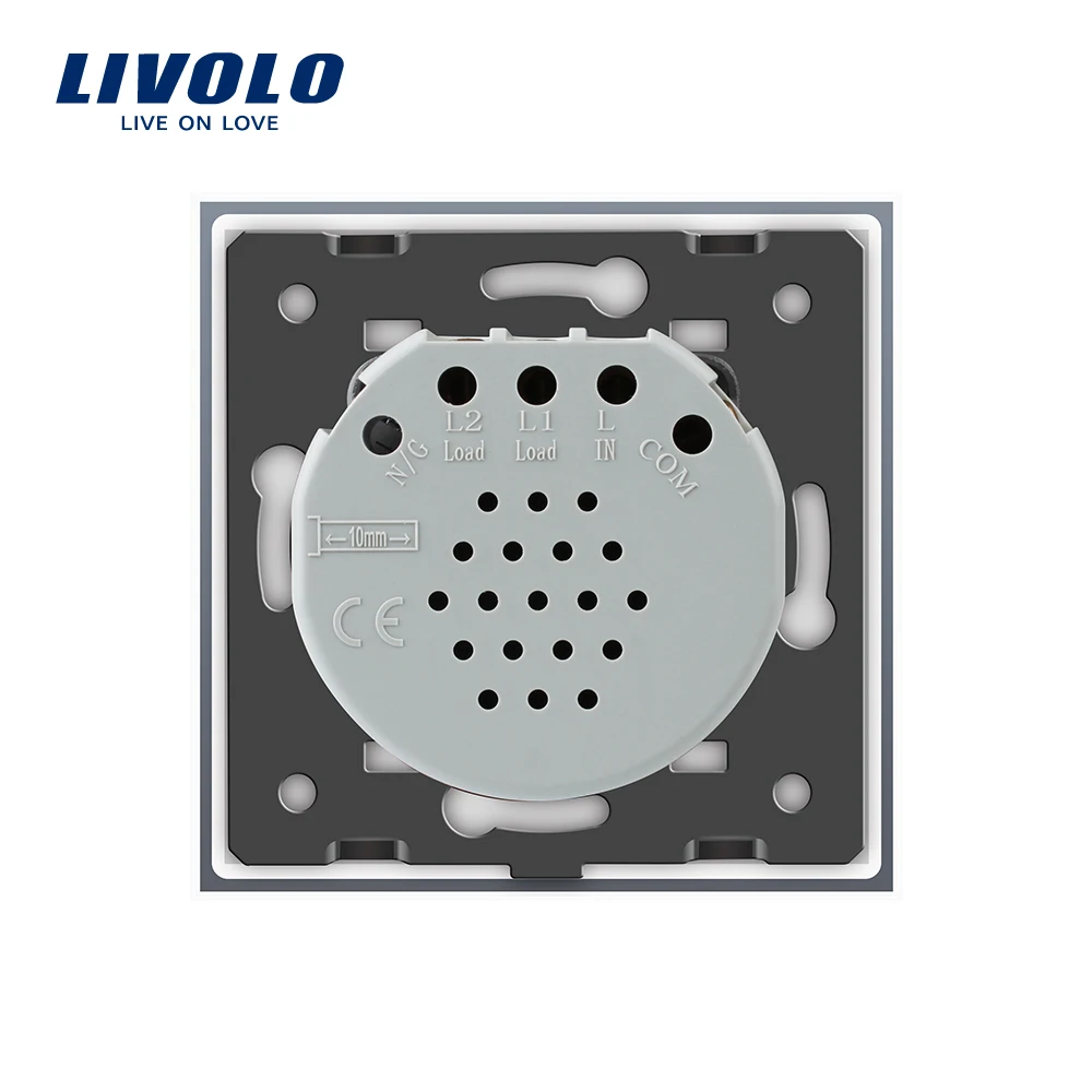 Original Livolo EU Standard Wall Switch 1 Gang 2