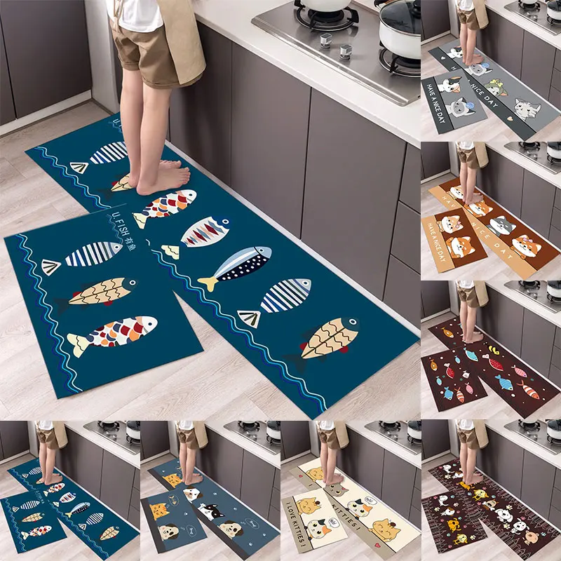 Modern Home Kitchen Mat Anti-slip Soft Rug Bath Long Strip Absorption Doormat Entrance Balcony Hotel Living Room Carpet Modern Home Kitchen Mat Anti-slip Soft Rug Bath Long Strip Absorption Doormat Entrance Balcony Hotel Living Room Carpet