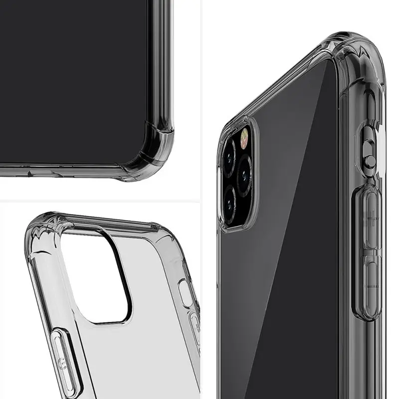 Роскошный противоударный силиконовый прозрачный чехол для iPhone 11X7 8 6S 6 Plus, мягкий ТПУ чехол для телефона для iPhone XR XS 11 Pro MAX, задняя крышка