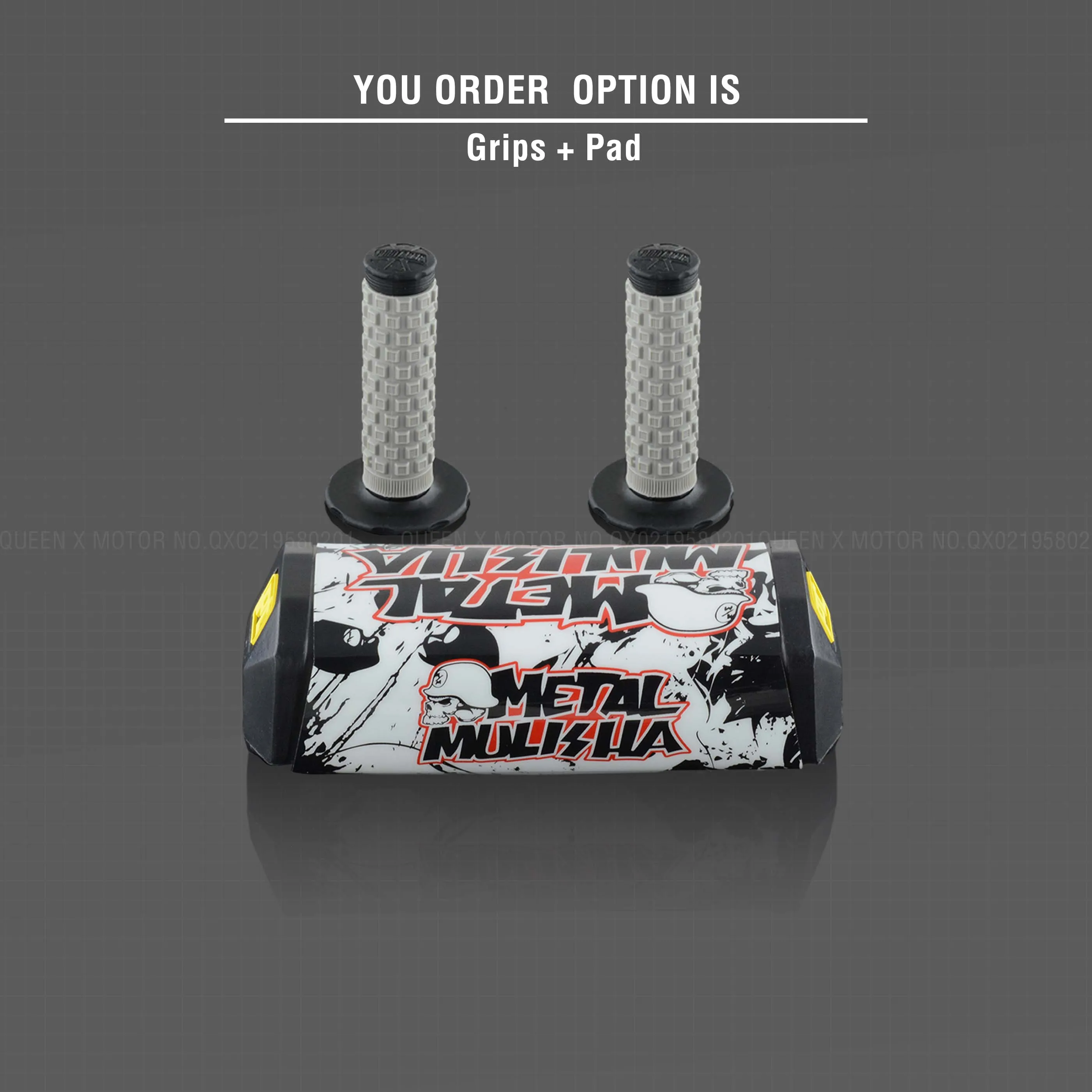Руль для Pro Taper Pack Bar 1-1/" 6 дней Fatbar Колодки Ручки Pit Pro Racing Dirt Pit Bike мотоцикл с адаптер cnc - Цвет: Black Pad Grip