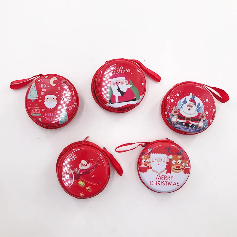 

Christmas Lashes Box Stainless steel Eyelashes Package Dramatic Santa Claus case Custom Logo