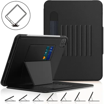 

case for 2020 iPad Pro 11 2th Gen 2018 11 9.7" 10.2" mini 4 5 2017 2019 Full Body Stand Smart Cover Case With Pencil Holder