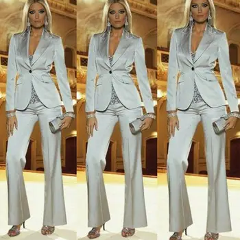 

Women's casual suits Women Ladies Custom Made Wedding 2 Pieces Suit Formal One Button Peak Lapel Suit Custom size and color 123.