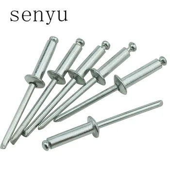 

Luhuichang M5 Aluminum Mushroom Screw Pulling Rivets Break Mandrel Blind Nail Pop Rivet self-plugging rivet Furniture