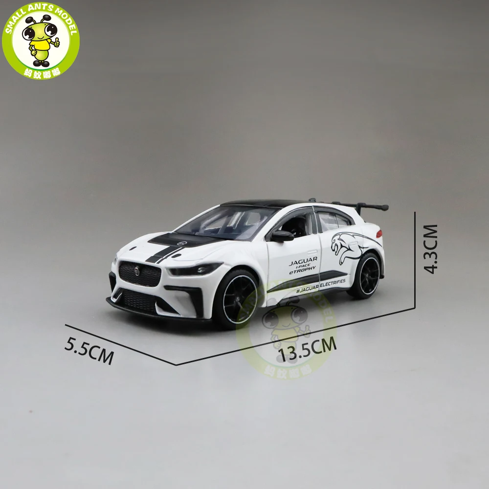 1/36 JACKIEKIM Jaguar I-PACE eTROPHY литой модельный автомобиль игрушки для детей откатные подарки для мальчиков и девочек