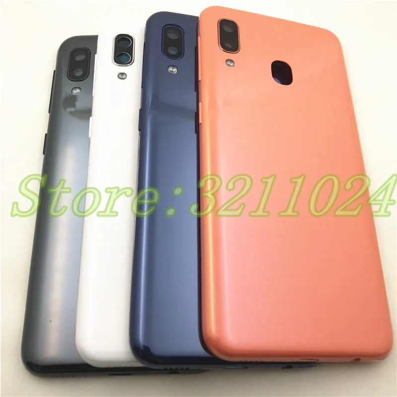 Для Samsung Galaxy A20e A202 Задняя крышка батареи дверь задняя Пластиковая корпуса с