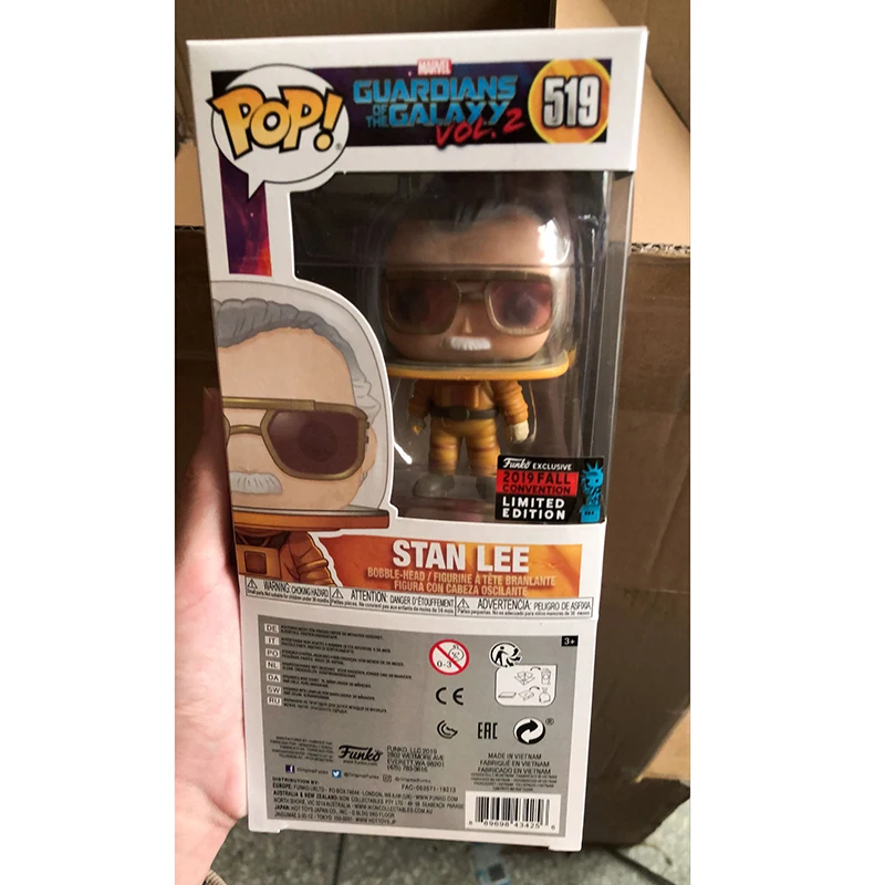 

FUNKO POP Stan Lee limited #519 Marvel collection vinyl toys PVC action figure movies collection birthday model for children
