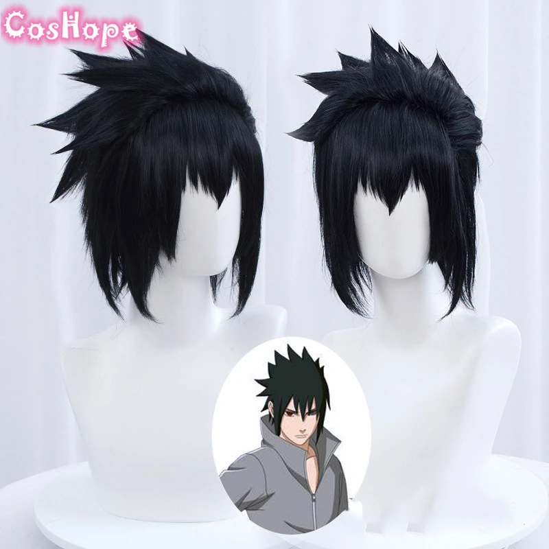 うちはサスケの短い黒の合成コスプレウィッグ アニメ コスプレ 耐熱性 Anime Costumes Aliexpress