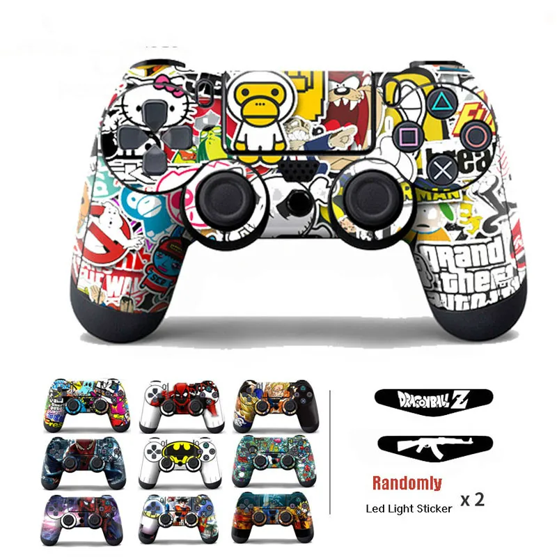 Bomb Graffiti Vinyl Cover Sticker For PS4 Wireless Controller Gamepad Protective Skin Decal For Playstation 4