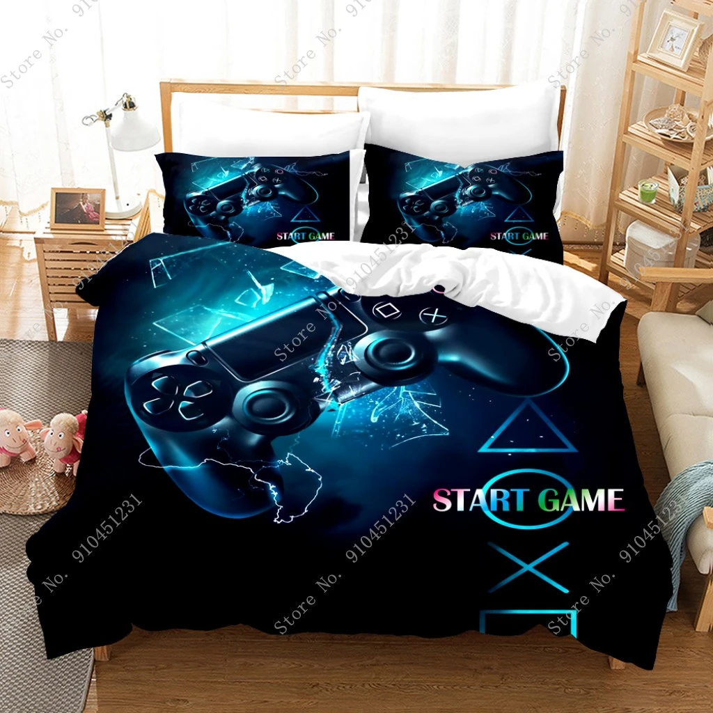 Nieuwe 3D Print Video Game Dekbedovertrek Voor Jongens Gamer Dekbed Gaming Thema Slaapkamer Decor Game Beddengoed Set Sprei Thuis sets| - AliExpress