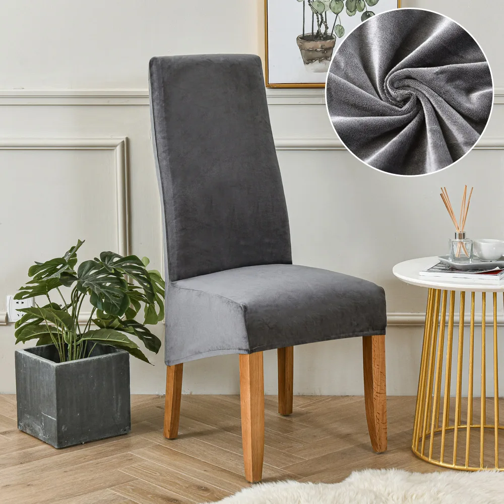 Velvet Xl Chair Covers For Dining Room Large Thick Back Chair