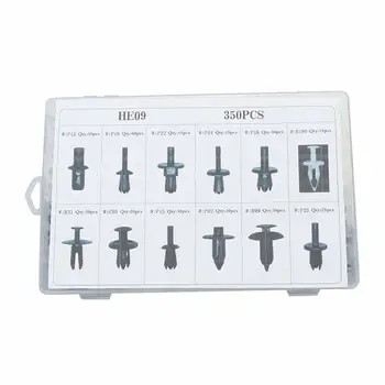 

350Pcs Car Body Plastic Push Pin Rivet Fastener Clips Trim Moulding Bumper Clip Screwdriver Auto Interior Accessories Universal