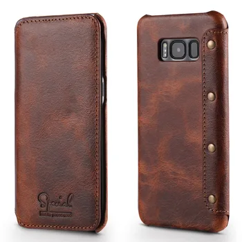 

Real Leather for Samsung Galaxy S10 Plus Case S9Plus Note9 Coque Samsung S10Plus Case Flip Cover for Samsung S9 Case S10e Funda
