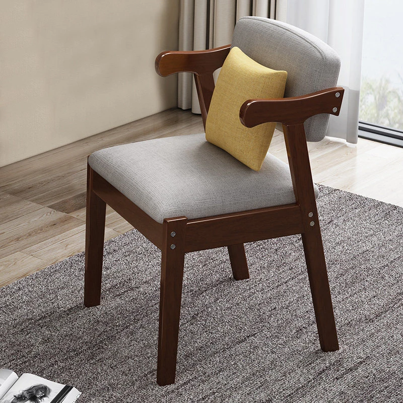 Домашние современные кресла для гостиной шезлонг скандинавский fotel Простой стиль из цельного дерева Кресло для отдыха студенческое кресло - Цвет: Коричневый