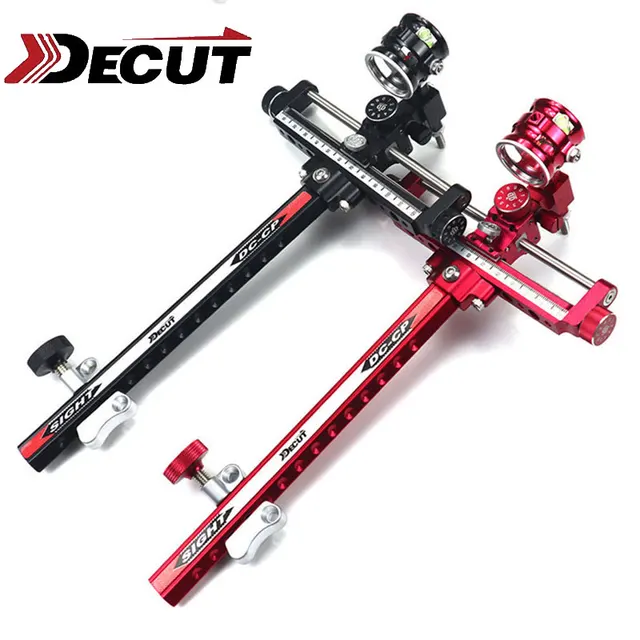  US $78.49 DECUT Archery Compound Sight Scope Sight Power Lens Sight Stand Aluminum Shootin