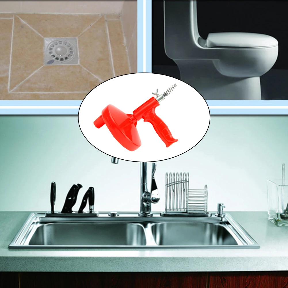 Туалетный земснаряд канализационные инструменты для засорения ванной ручной прочный фильтр для мойки труб очиститель Слива домашняя ванная комната 5 м кабель сантехника