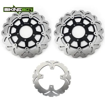 

BIKINGBOY For KAWASAKI Z 1000 / ABS 2007-2013 Z 1000 SX / ABS 11-19 Z750 ABS 07-12 Z750R ABS Front Rear Brake Discs Disks Rotors