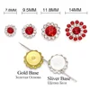 20Pcs Rhinestones Pearl/Red/Crystal Strass Flower Flatback Rhinestone Sewing Crystal With Gold/Sliver Base DIY Clothes Shoes ► Photo 2/6